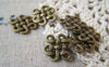 Accessories - 20 Pcs Of Antique Bronze Twisted Chinese Knot Connector Charms 14x17mm A5400