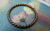 Accessories - 20 Pcs Of Antique Bronze Twisted Coiled Ring Connectors 26mm A431