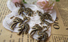 Accessories - 20 Pcs Of Antique Bronze Two Crane Birds Charms 22x24mm A247