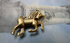 Accessories - 20 Pcs Of Antique Bronze Unicorn Charms Pendants 17x24mm A6305