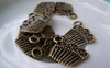 Accessories - 20 Pcs Of Antique Bronze Vintage Style Comb Charms 14x20mm A1629