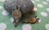 Accessories - 20 Pcs Of Antique Bronze Yarn Ball With Knitting Needles Charms 11x25mm A1449