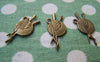 Accessories - 20 Pcs Of Antique Bronze Yarn Ball With Knitting Needles Charms 11x25mm A1449