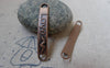 Accessories - 20 Pcs Of Antique Copper Curved Bracelet Connector Charms 6x38mm A5857