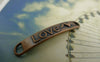 Accessories - 20 Pcs Of Antique Copper Curved Bracelet Connector Charms 6x38mm A5857