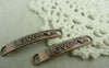 Accessories - 20 Pcs Of Antique Copper Curved Bracelet Connector Charms 6x38mm A5857