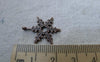 Accessories - 20 Pcs Of Antique Copper Snowflake Charms 18x24mm A7798