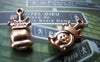 Accessories - 20 Pcs Of Antique Gold Bead Queen Charms 9x16mm A3410