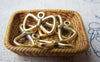 Accessories - 20 Pcs Of Antique Gold Bow Tie Knot Charms 12x19mm A795