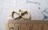 Accessories - 20 Pcs Of Antique Gold Bow Tie Knot Charms 12x19mm A795