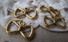 Accessories - 20 Pcs Of Antique Gold Bow Tie Knot Charms 12x19mm A795