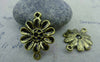 Accessories - 20 Pcs Of Antique Gold Daisy Flower Connector Charms 18x24mm A1831