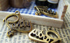 Accessories - 20 Pcs Of Antique Gold English Word Party Charms 19x20mm A1391