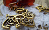 Accessories - 20 Pcs Of Antique Gold English Word Party Charms 19x20mm A1391
