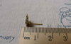 Accessories - 20 Pcs Of Antique Gold Flower Earring Posts With Loop Steel Pin 9mm A6846