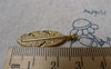 Accessories - 20 Pcs Of Antique Gold Lovely Feather Leaf Charms 9x30mm A6871