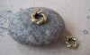 Accessories - 20 Pcs Of Antique Gold Lovely Twisted Coiled Ring 3x11mm A4484