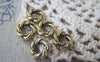 Accessories - 20 Pcs Of Antique Gold Lovely Twisted Coiled Ring 3x11mm A4484