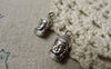 Accessories - 20 Pcs Of Antique Silver 3D Buddha Head Charms Double Sided 8x16mm A6433