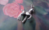 Accessories - 20 Pcs Of Antique Silver 3D Deer Charms 13x20mm A7566