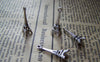 Accessories - 20 Pcs Of Antique Silver 3D Eiffel Tower Charms Pendants 8x23mm A1650