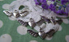 Accessories - 20 Pcs Of Antique Silver 3D Heart Wing Charms 10x28mm A898
