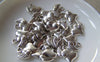 Accessories - 20 Pcs Of Antique Silver 3D Heart Wing Charms 14x14mm A5372
