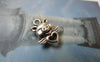 Accessories - 20 Pcs Of Antique Silver 3D Pig Heart Charms 13x13mm A6459