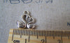 Accessories - 20 Pcs Of Antique Silver 3D Two Love Swans Heart Charms Pendant 12x13mm A5386