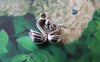 Accessories - 20 Pcs Of Antique Silver 3D Two Love Swans Heart Charms Pendant 12x13mm A5386