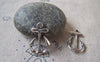 Accessories - 20 Pcs Of Antique Silver Anchor Charms Pendant 15x23mm A5407