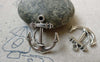 Accessories - 20 Pcs Of Antique Silver Anchor Charms Pendant 20x23mm A6523