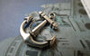 Accessories - 20 Pcs Of Antique Silver Anchor Charms Pendant 20x23mm A6523