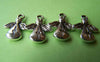 Accessories - 20 Pcs Of Antique Silver Angel Charms 13x17mm A1307