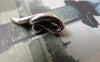 Accessories - 20 Pcs Of Antique Silver Angel Wing Charms Back Loop 9x24mm A7136