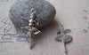 Accessories - 20 Pcs Of Antique Silver Ballet Girl Dancer Pendant Charms 25mm A1550