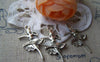 Accessories - 20 Pcs Of Antique Silver Ballet Girl Dancer Pendant Charms 25mm A1550