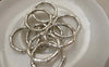 Accessories - 20 Pcs Of Antique Silver Bamboo Ring Charms 22mm A7502