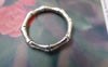 Accessories - 20 Pcs Of Antique Silver Bamboo Ring Charms 22mm A7502