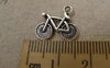 Accessories - 20 Pcs Of Antique Silver Bicycle Bike Charms 14x15mm A7449
