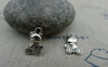 Accessories - 20 Pcs Of Antique Silver Cat Riding Bicycle Charms 7x12mm A1137
