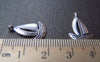 Accessories - 20 Pcs Of Antique Silver Catamaran Sailing Boat Charms 12x19mm A944