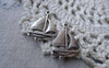 Accessories - 20 Pcs Of Antique Silver Catamaran Sailing Boat Charms 17x24mm A7729