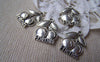 Accessories - 20 Pcs Of Antique Silver Cheery Charms 15x20mm A1339