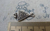 Accessories - 20 Pcs Of Antique Silver Christmas Tree Bow Charms 13x19mm A6513