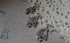 Accessories - 20 Pcs Of Antique Silver Christmas Tree Bow Charms 13x19mm A6513