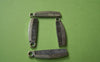 Accessories - 20 Pcs Of Antique Silver Comb Charms 6.5x25.5mm A4077