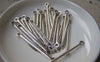 Accessories - 20 Pcs Of Antique Silver Connecting Bar Link Rod Connector 4.5x40mm A2971