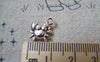 Accessories - 20 Pcs Of Antique Silver Crab Charms 10mm Double Sided A5712