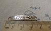 Accessories - 20 Pcs Of Antique Silver Curved Bracelet Connector Charms 6x38mm  A6196